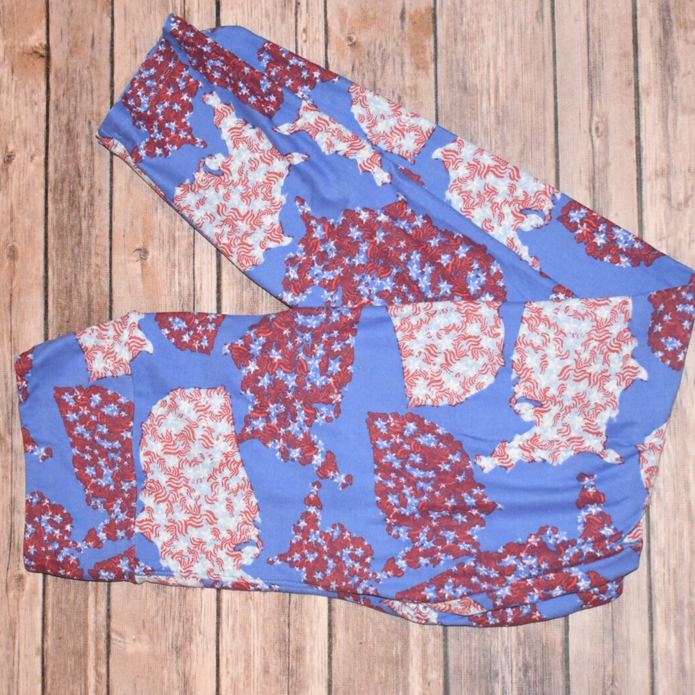 LuLaRoe OS leggings from Americana collection